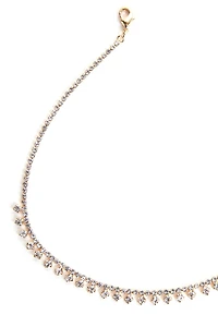 Dainty Drops Rhinestone Choker