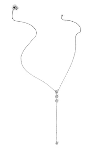 Triple Cubic Zirconia Lariat