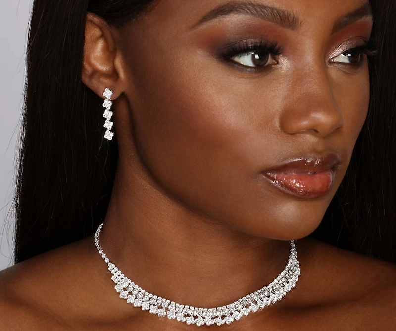 All Glammed Up Necklace And Earrings Set