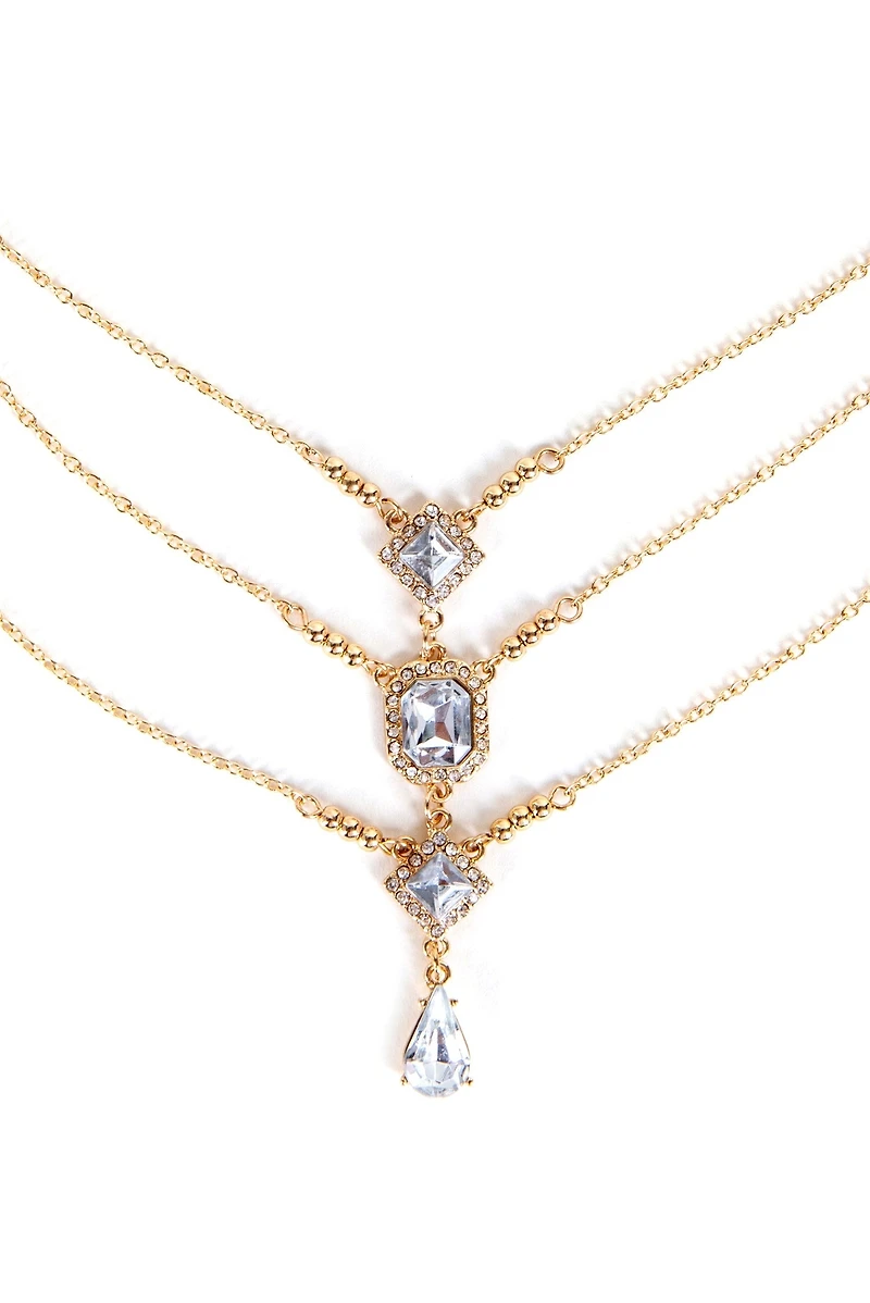 Gleaming Gemstone Layered Necklace