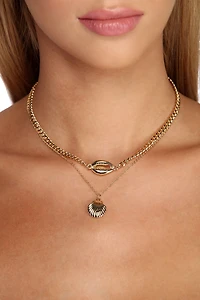 2 Row Sea Shell Necklace
