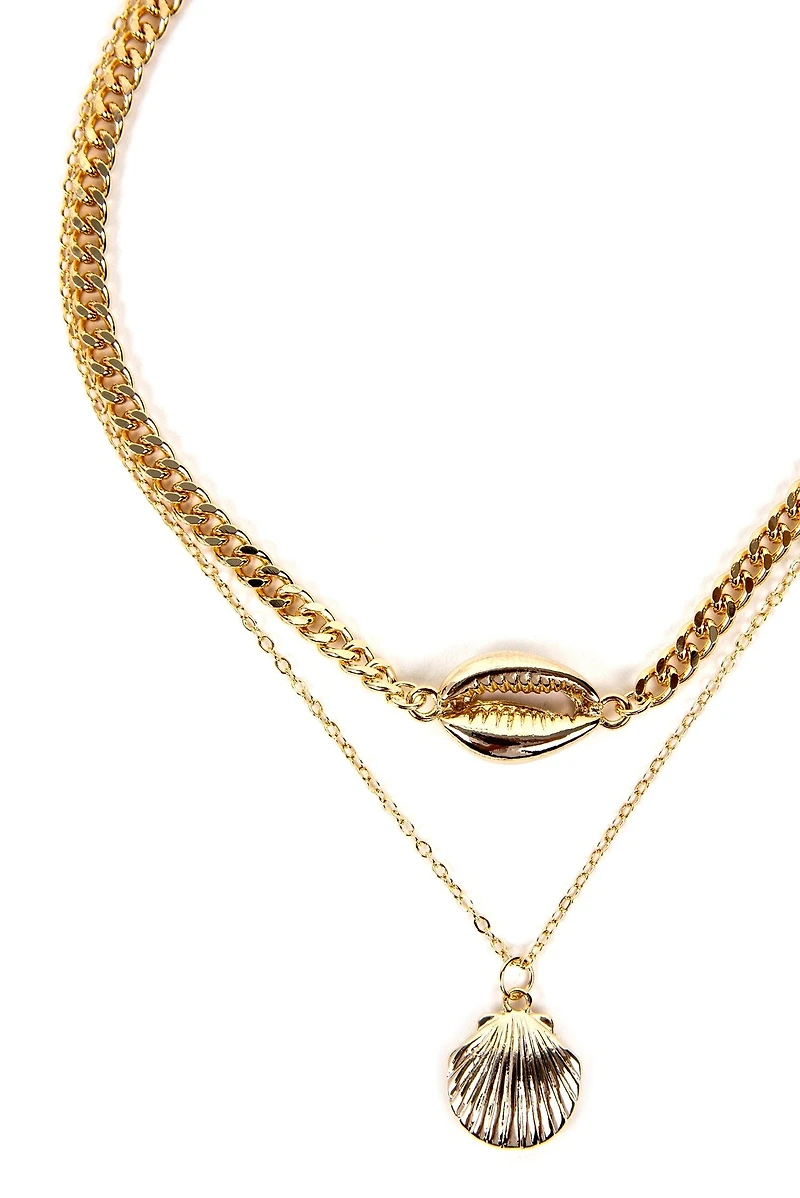 2 Row Sea Shell Necklace