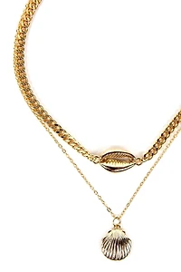 2 Row Sea Shell Necklace