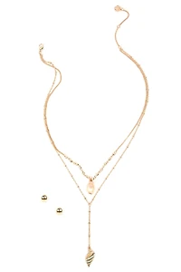 Sea Shell Lariat Set