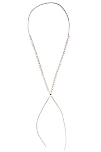 Lariat Rhinestone Duster Necklace