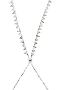 Lariat Rhinestone Duster Necklace