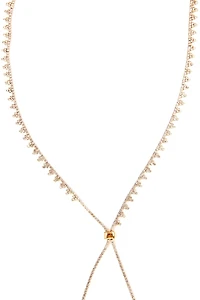 Lariat Rhinestone Duster Necklace