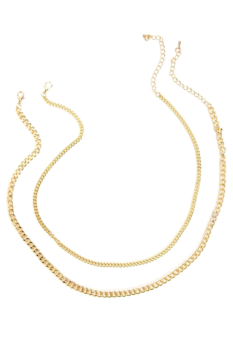 Layered Chain Link Necklaces
