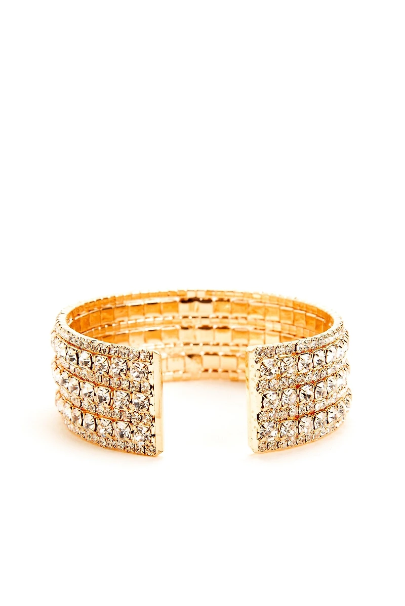 She's Stacked Rhinestone Cuff