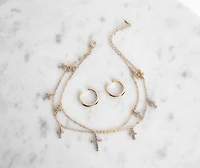 Don't Cross Me Anklet Set