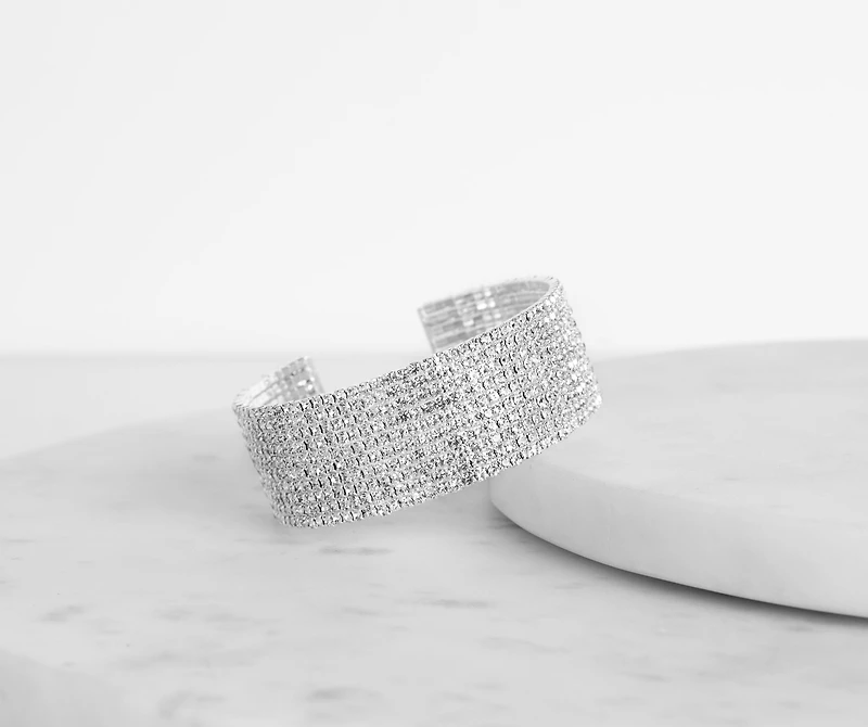 All About The Rhinestones Cuff