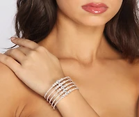 Oh Yes Girl Rhinestone Cuff