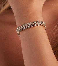 Glam Be-Leaf CZ Bracelet