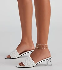 Luxe Links Layered Rhinestone Anklet