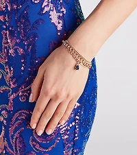 All The Deets Gemstone Chain Bracelet