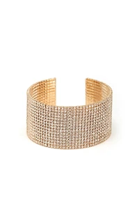 Rhinestone Statement Wide Cuff