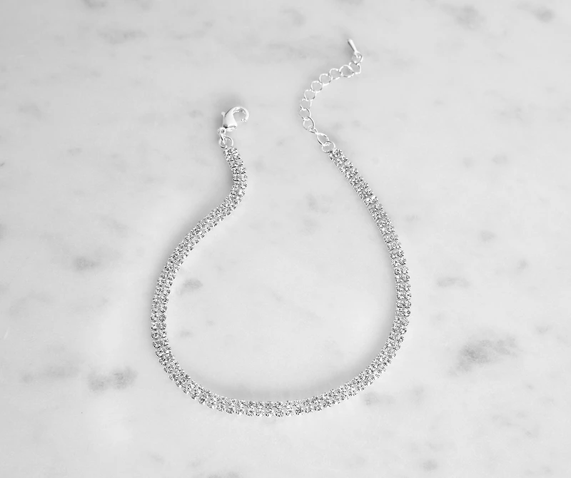 Sparkle And Shine Rhinestone Anklet