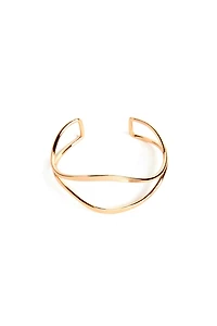 Curved Metal Cuff Bracelet
