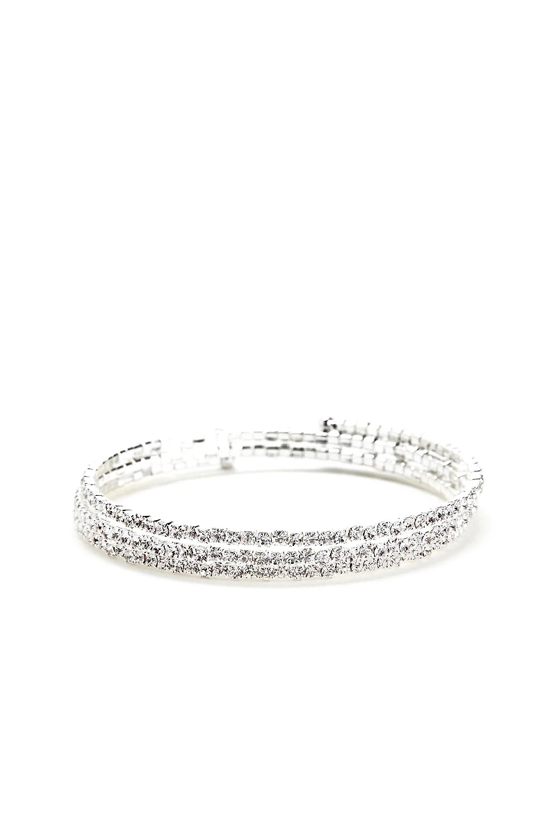Rhinestone Memory Wire Bracelet