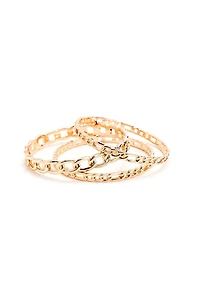 3 Pack Chain Link Bangles
