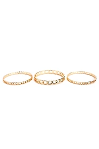 3 Pack Chain Link Bangles