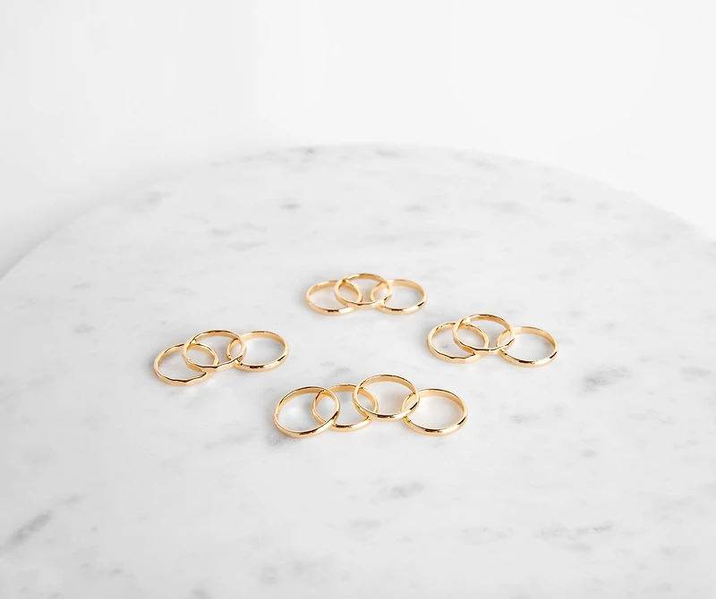 Sleek And Sophisticated Rings Set
