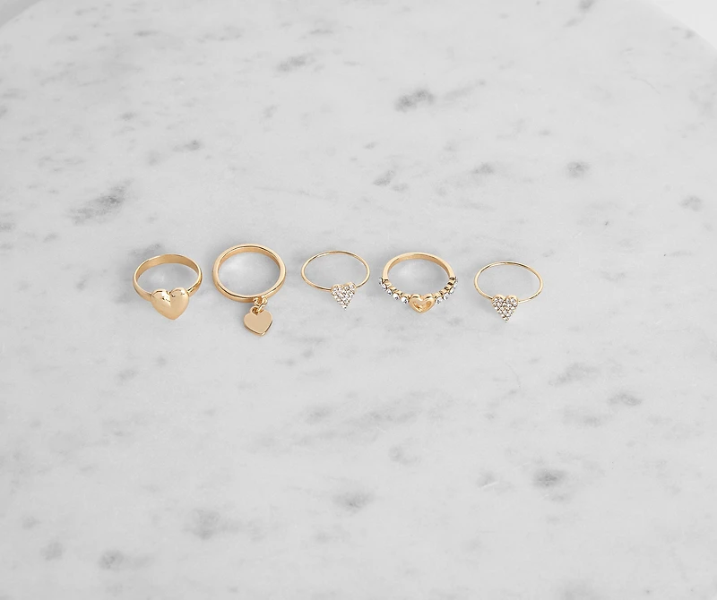 Queen Of Hearts Ring Set