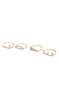 Love Rhinestone Ring Pack