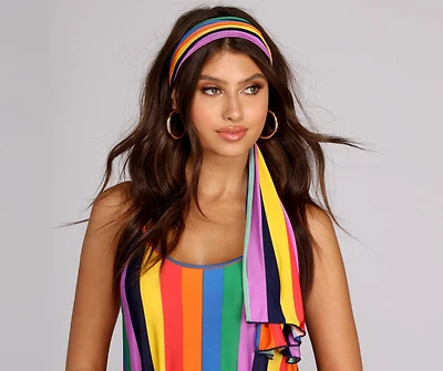 Rainbow Wave Head Wrap