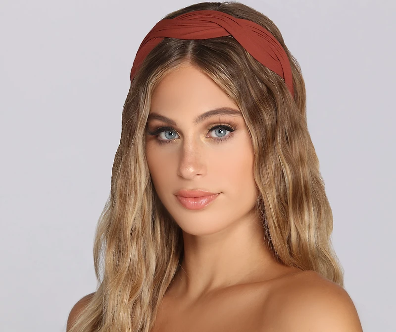 Ribbon Wave Fabric Headband