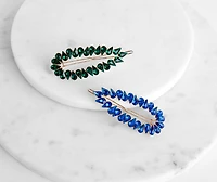 Teardrop Gemstone Barrettes Pack