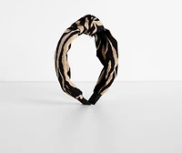 Zebra Silky Knot Headband