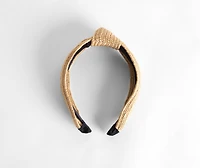 Summer Straw Knot Headband