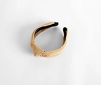 Summer Straw Knot Headband