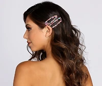 Gemstone Cluster Snap Clips 2 Pack