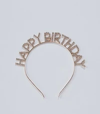 Happy Birthday Rhinestone Headband