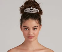 Princess Rhinestone Tiara Comb