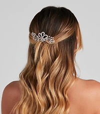 Rhinestone Filigree Hair Comb