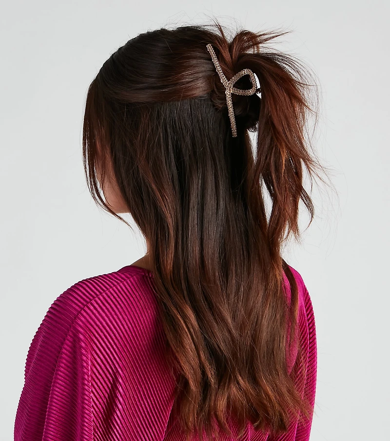 The Loop Rhinestone Claw Clip