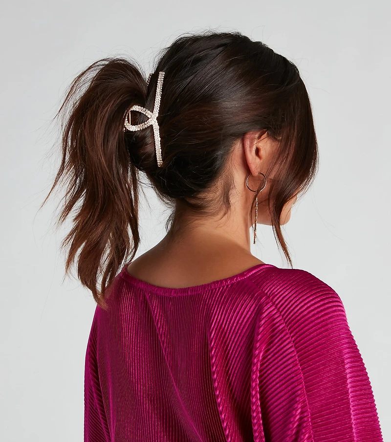 The Loop Rhinestone Claw Clip