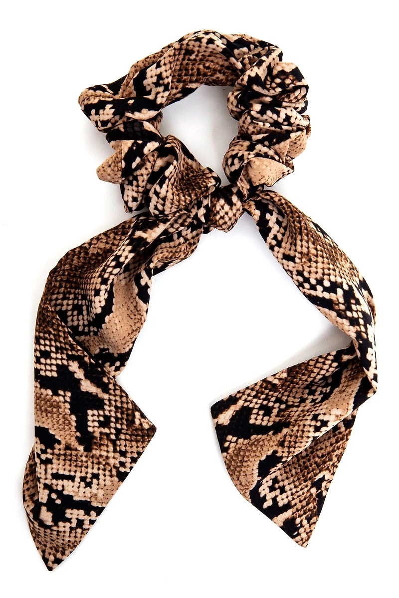 True Colors Snake Print Scrunchie