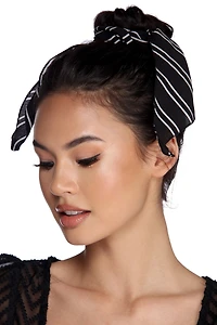 Stripes And Spots Scrunchie Scarf Set