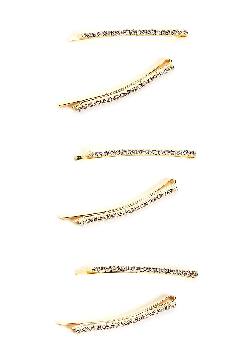Radiant Rhinestone Bobby Pin Set