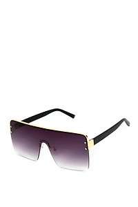 Studded Shield Sunglasses