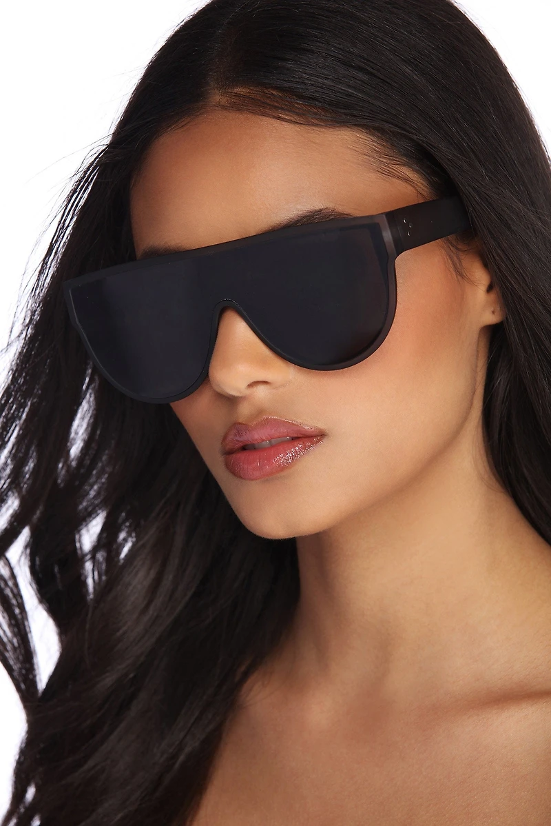 Livin' Large Shield Sunglasses