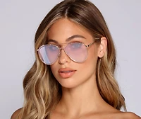 Fly Girl Aviator Sunglasses
