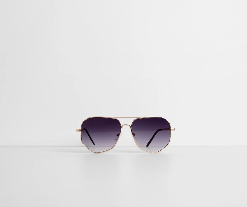 Shady Lady Ombre Aviator Sunglasses