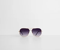 Shady Lady Ombre Aviator Sunglasses