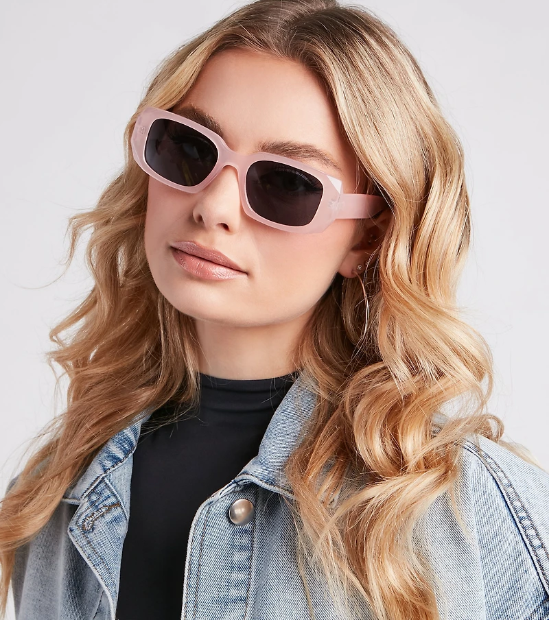 Cruise Control Rectangular Frame Sunglasses