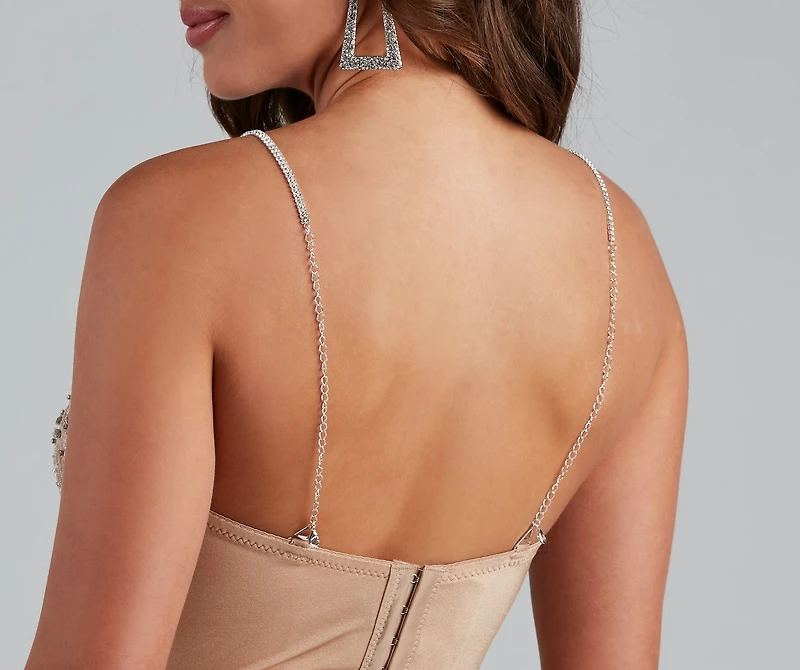 Stunning Glam Rhinestone Bra Straps
